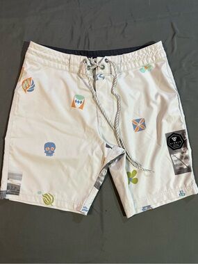 Vissla Neu Wave 17.5" Boardshort, Swim Shorts, Sz 28